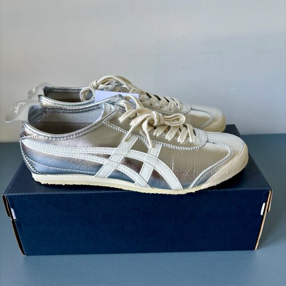 NWT Onitsuka Tiger Mexico 66 Silver / Off White - Picture 5 of 9